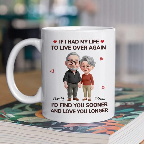 Ceramic Mug Personalized for Couples, If I Had My Life to Live Over Again Quote, Heartwarming Valentine Gift Ceramic Mug Personalized for Couples, If I Had My Life to Live Over Again Quote, Heartwarming Valentine Gift