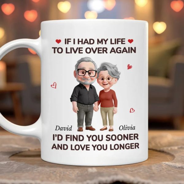 Ceramic Mug Personalized for Couples, If I Had My Life to Live Over Again Quote, Heartwarming Valentine Gift Ceramic Mug Personalized for Couples, If I Had My Life to Live Over Again Quote, Heartwarming Valentine Gift