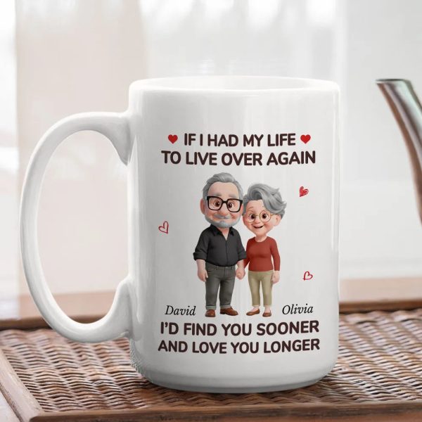 Ceramic Mug Personalized for Couples, If I Had My Life to Live Over Again Quote, Heartwarming Valentine Gift Ceramic Mug Personalized for Couples, If I Had My Life to Live Over Again Quote, Heartwarming Valentine Gift