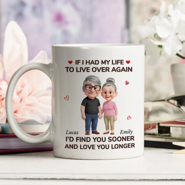 Ceramic Mug Personalized for Couples, If I Had My Life to Live Over Again Quote, Heartwarming Valentine Gift Ceramic Mug Personalized for Couples, If I Had My Life to Live Over Again Quote, Heartwarming Valentine Gift
