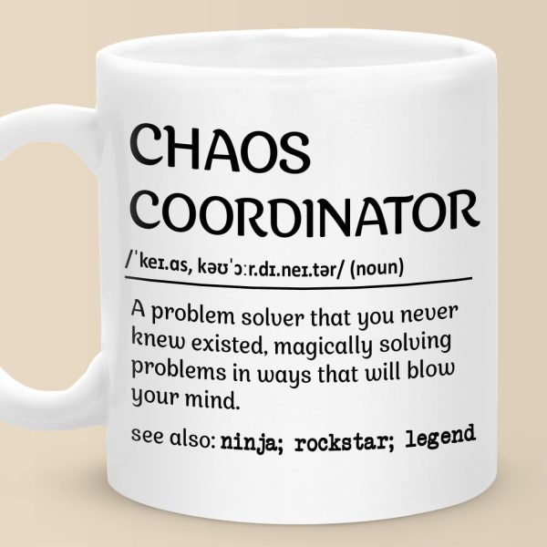 Chaos Coordinator Coffee Mug, Funny Gift for Boss Lady Teacher Mom Manager, Appreciation Birthday Christmas Gift Chaos Coordinator Coffee Mug, Funny Gift for Boss Lady Teacher Mom Manager, Appreciation Birthday Christmas Gift