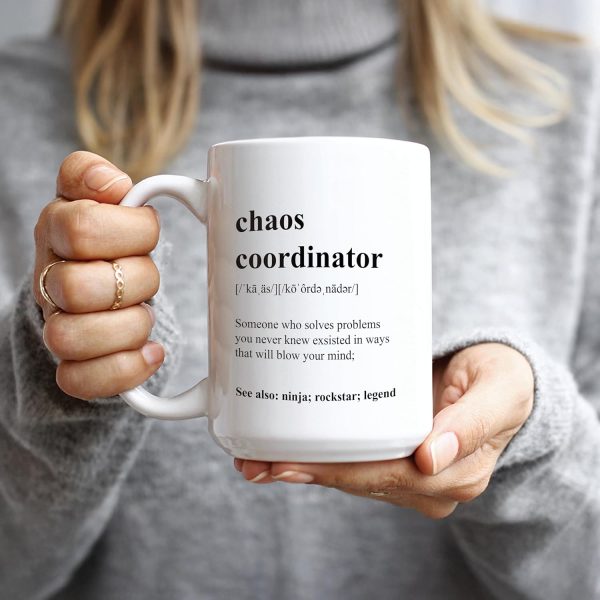 Chaos Coordinator Coffee Mug, Funny Gift for Teacher Boss Manager Coworker, Birthday Christmas Appreciation Gift Chaos Coordinator Coffee Mug, Funny Gift for Teacher Boss Manager Coworker, Birthday Christmas Appreciation Gift