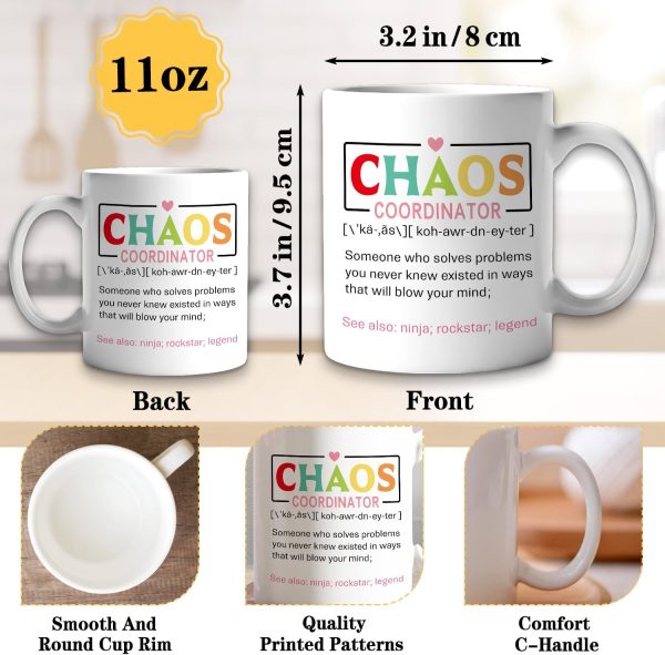 Chaos Coordinator Definition Coffee Mug, Funny Office Gift for Boss Manager Teacher Mom, Birthday Christmas Appreciation Gift Chaos Coordinator Definition Coffee Mug, Funny Office Gift for Boss Manager Teacher Mom, Birthday Christmas Appreciation Gift