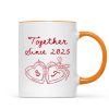 Cheers To Forever Couple Custom Heart Locket - Personalized Mug - Gift For Her, Gift For Him Cheers To Forever Couple Custom Heart Locket - Personalized Mug - Gift For Her, Gift For Him