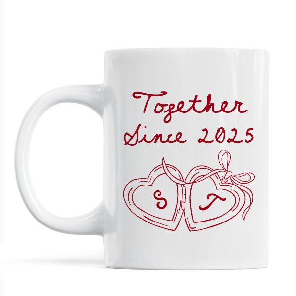 Cheers To Forever Couple Custom Heart Locket - Personalized Mug - Gift For Her, Gift For Him Cheers To Forever Couple Custom Heart Locket - Personalized Mug - Gift For Her, Gift For Him