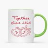 Cheers To Forever Couple Custom Heart Locket - Personalized Mug - Gift For Her, Gift For Him Cheers To Forever Couple Custom Heart Locket - Personalized Mug - Gift For Her, Gift For Him