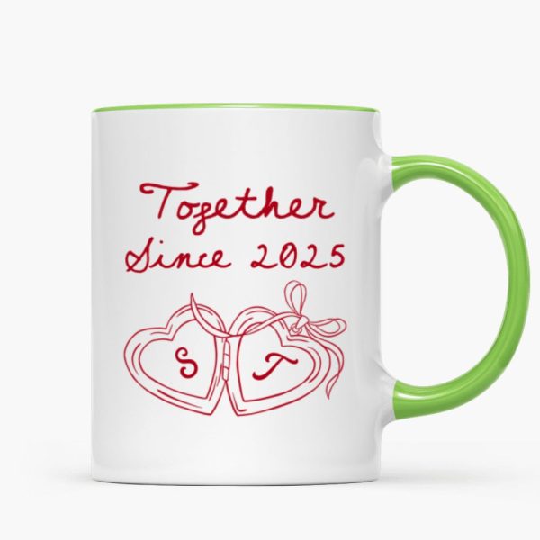 Cheers To Forever Couple Custom Heart Locket - Personalized Mug - Gift For Her, Gift For Him Cheers To Forever Couple Custom Heart Locket - Personalized Mug - Gift For Her, Gift For Him