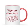 Cheers To Forever Couple Custom Heart Locket - Personalized Mug - Gift For Her, Gift For Him Cheers To Forever Couple Custom Heart Locket - Personalized Mug - Gift For Her, Gift For Him