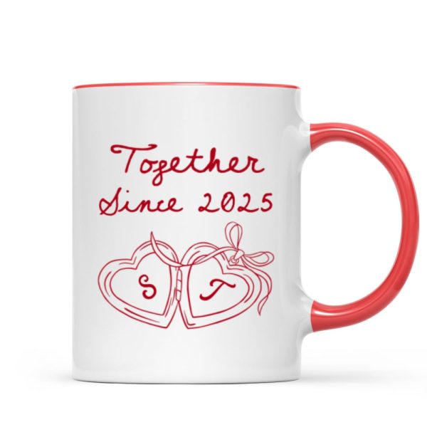 Cheers To Forever Couple Custom Heart Locket - Personalized Mug - Gift For Her, Gift For Him Cheers To Forever Couple Custom Heart Locket - Personalized Mug - Gift For Her, Gift For Him