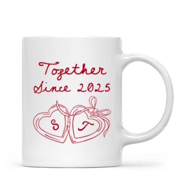 Cheers To Forever Couple Custom Heart Locket - Personalized Mug - Gift For Her, Gift For Him Cheers To Forever Couple Custom Heart Locket - Personalized Mug - Gift For Her, Gift For Him
