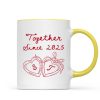 Cheers To Forever Couple Custom Heart Locket - Personalized Mug - Gift For Her, Gift For Him Cheers To Forever Couple Custom Heart Locket - Personalized Mug - Gift For Her, Gift For Him