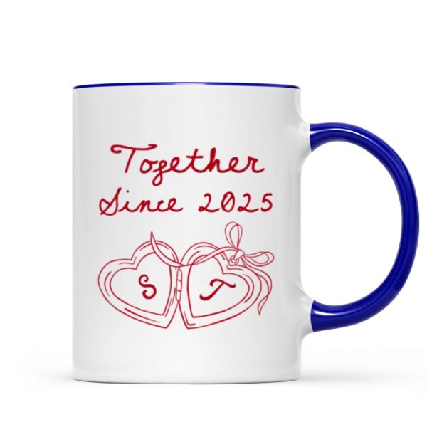 Cheers To Forever Couple Custom Heart Locket - Personalized Mug - Gift For Her, Gift For Him Cheers To Forever Couple Custom Heart Locket - Personalized Mug - Gift For Her, Gift For Him