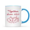 Cheers To Forever Couple Custom Heart Locket - Personalized Mug - Gift For Her, Gift For Him Cheers To Forever Couple Custom Heart Locket - Personalized Mug - Gift For Her, Gift For Him