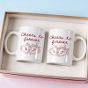 Cheers To Forever Couple Custom Heart Locket - Personalized Mug - Gift For Her, Gift For Him Cheers To Forever Couple Custom Heart Locket - Personalized Mug - Gift For Her, Gift For Him