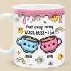 Cheers To My Work Best-tea - Coworker Personalized Custom 3D Inflated Effect Printed Mug - Gift For Coworkers, Work Friends, Colleagues Cheers To My Work Best-tea - Coworker Personalized Custom 3D Inflated Effect Printed Mug - Gift For Coworkers, Work Friends, Colleagues