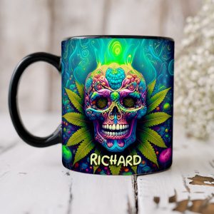 Chill Skull Mug Personalized Gifts For Stoners 04TODT100625