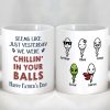 Chillin' In Dad Balls Personalized Custom Father's Day Mug DA199 890483 Chillin' In Dad Balls Personalized Custom Father's Day Mug DA199 890483