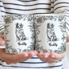 Chinoiserie Toile Dog - Personalized White Edge-to-Edge Mug Chinoiserie Toile Dog - Personalized White Edge-to-Edge Mug