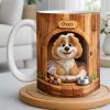 Choco, Cute Dog In A Cozy Dog House - Personalized Custom Coffee Mug - DOG135_MG Choco, Cute Dog In A Cozy Dog House - Personalized Custom Coffee Mug - DOG135_MG