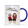 Christmas Doll Women Sitting Mother And Daughters Personalized Mug Christmas Doll Women Sitting Mother And Daughters Personalized Mug