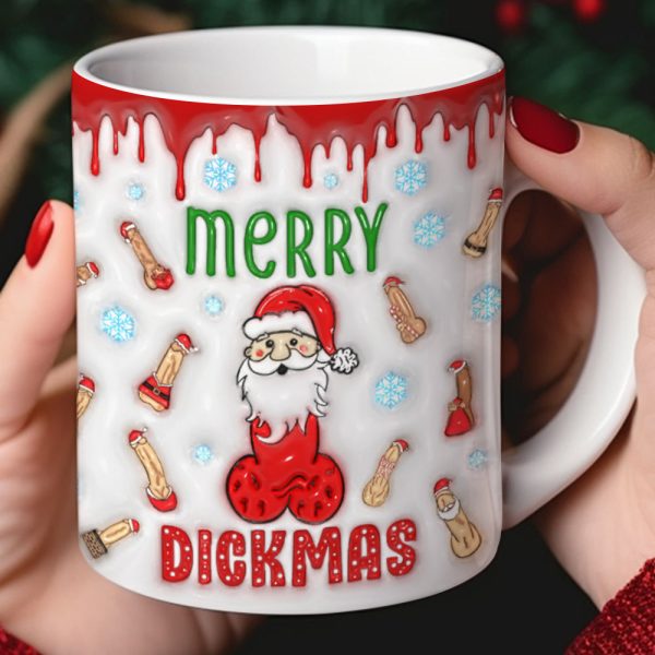 Christmas Gift For Movie Fans, Santa Claus Inflated White Coffee Mug 03OHQN110924 Christmas Gift For Movie Fans, Santa Claus Inflated White Coffee Mug 03OHQN110924