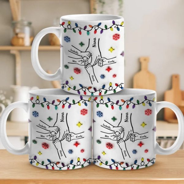 Christmas Is The Day That Holds All Time Together - Family Personalized Custom 3D Inflated Effect Printed Mug - Christmas Gift For Gift For Mom, Grandma Christmas Is The Day That Holds All Time Together - Family Personalized Custom 3D Inflated Effect Printed Mug - Christmas Gift For Gift For Mom, Grandma