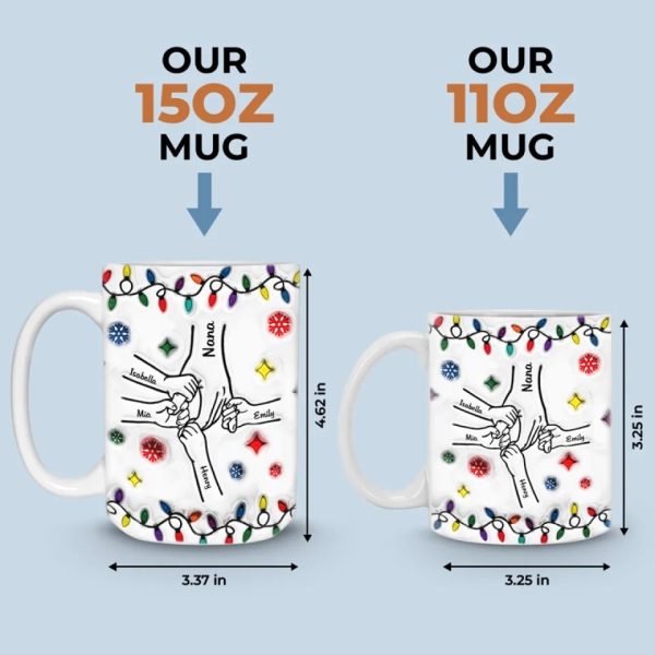 Christmas Is The Day That Holds All Time Together - Family Personalized Custom 3D Inflated Effect Printed Mug - Christmas Gift For Gift For Mom, Grandma Christmas Is The Day That Holds All Time Together - Family Personalized Custom 3D Inflated Effect Printed Mug - Christmas Gift For Gift For Mom, Grandma