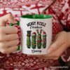 Christmas Pickles Personalized Mug, Festive Holiday Cucumber Holiday Gift with Custom Name Christmas Pickles Personalized Mug, Festive Holiday Cucumber Holiday Gift with Custom Name