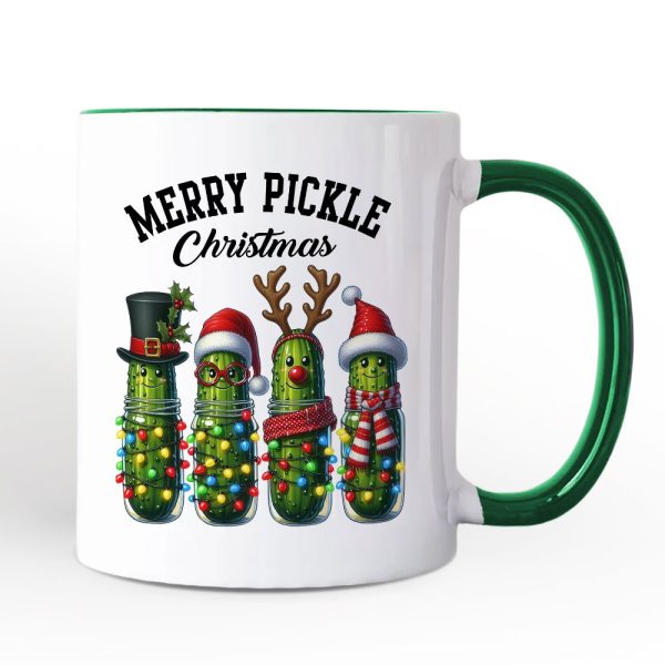 Christmas Pickles Personalized Mug, Festive Holiday Cucumber Holiday Gift with Custom Name Christmas Pickles Personalized Mug, Festive Holiday Cucumber Holiday Gift with Custom Name