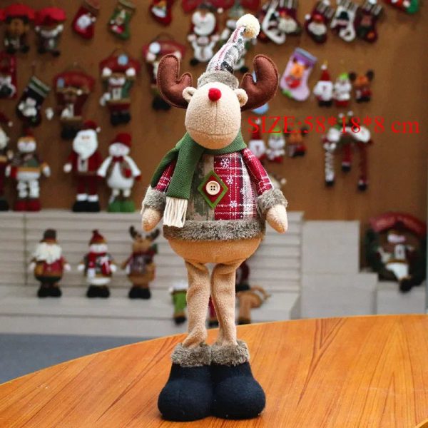 Christmas Plush Doll Set - Snowman & Santa for Festive Home Decor Christmas Plush Doll Set - Snowman & Santa for Festive Home Decor