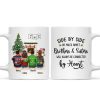 Christmas Side By Side Or Miles Apart Sisters Brothers Siblings Besties Personalized Mug Christmas Side By Side Or Miles Apart Sisters Brothers Siblings Besties Personalized Mug