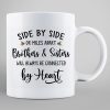 Christmas Side By Side Or Miles Apart Sisters Brothers Siblings Besties Personalized Mug Christmas Side By Side Or Miles Apart Sisters Brothers Siblings Besties Personalized Mug
