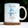 Christmas Snowman And Snowflakes Design - Personalized Custom Coffee Mug - XMAS083_MG Christmas Snowman And Snowflakes Design - Personalized Custom Coffee Mug - XMAS083_MG