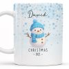 Christmas Snowman And Snowflakes Design - Personalized Custom Coffee Mug - XMAS083_MG Christmas Snowman And Snowflakes Design - Personalized Custom Coffee Mug - XMAS083_MG