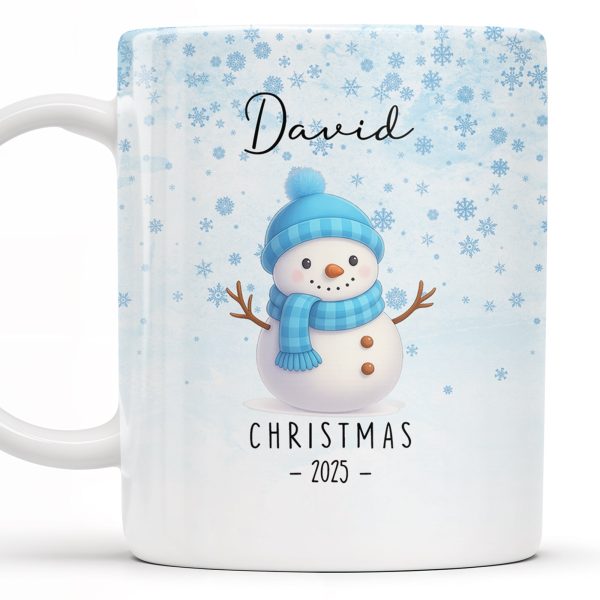 Christmas Snowman And Snowflakes Design - Personalized Custom Coffee Mug - XMAS083_MG Christmas Snowman And Snowflakes Design - Personalized Custom Coffee Mug - XMAS083_MG