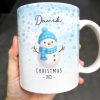 Christmas Snowman And Snowflakes Design - Personalized Custom Coffee Mug - XMAS083_MG Christmas Snowman And Snowflakes Design - Personalized Custom Coffee Mug - XMAS083_MG