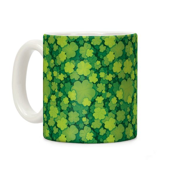 Clover Patch Pattern Coffee Mug Clover Patch Pattern Coffee Mug