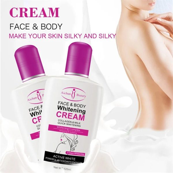 Collagen & Milk Whitening Cream For Face And Body Brightening & Moisturizing