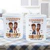 Congrats On Being My Bestie Sister Fall Season Y2K Style Personalized Mug