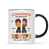 Congrats On Being My Bestie Sister Fall Season Y2K Style Personalized Mug