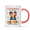 Congrats On Being My Bestie Sister Fall Season Y2K Style Personalized Mug