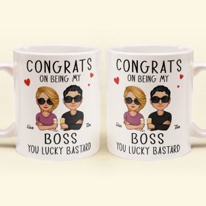 Congrats On Being My Boss - Personalized Mug