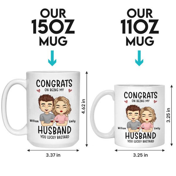Congrats On Being My Boyfriend - Couple Personalized Custom Mug - Gift For Husband Wife, Anniversary Congrats On Being My Boyfriend - Couple Personalized Custom Mug - Gift For Husband Wife, Anniversary