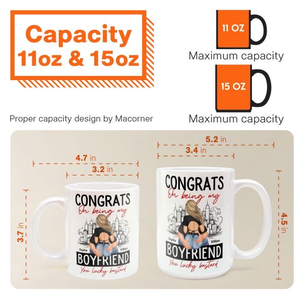 Congrats On Being My Boyfriend - Personalized Mug - Anniversary Gifts For Men, Husband, Him, Boyfriend Congrats On Being My Boyfriend - Personalized Mug - Anniversary Gifts For Men, Husband, Him, Boyfriend
