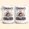 Congrats On Being My Boyfriend - Personalized Mug - Anniversary Gifts For Men, Husband, Him, Boyfriend Congrats On Being My Boyfriend - Personalized Mug - Anniversary Gifts For Men, Husband, Him, Boyfriend