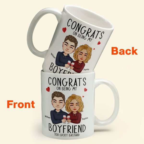 Congrats On Being My Boyfriend - Personalized Mug Congrats On Being My Boyfriend - Personalized Mug