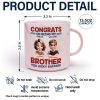 Congrats On Being My Brother Sister Bestie - Personalized Marble Mug Congrats On Being My Brother Sister Bestie - Personalized Marble Mug