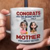 Congrats On Being My Brother Sister Bestie - Personalized Marble Mug Congrats On Being My Brother Sister Bestie - Personalized Marble Mug