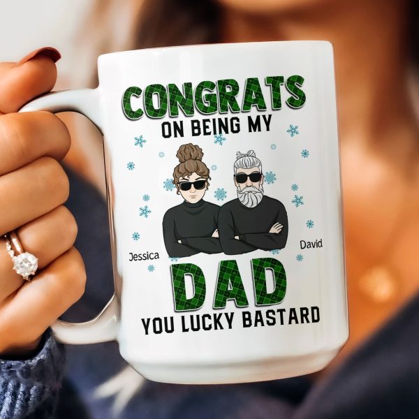 Congrats On Being My Dad - Personalized Mug Congrats On Being My Dad - Personalized Mug