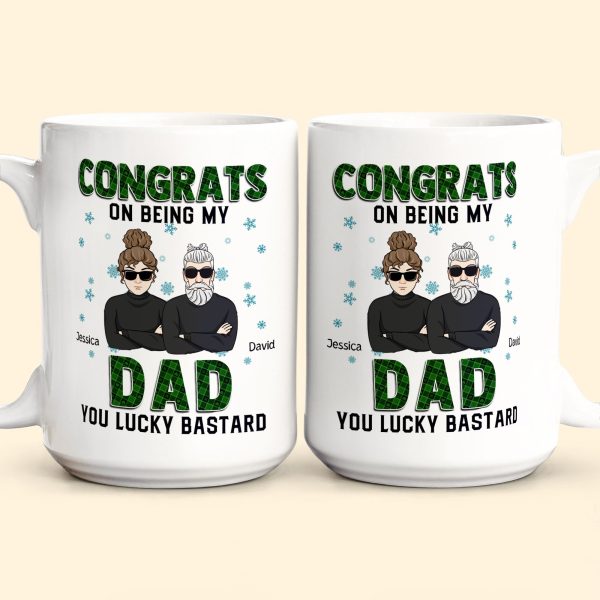 Congrats On Being My Dad - Personalized Mug Congrats On Being My Dad - Personalized Mug